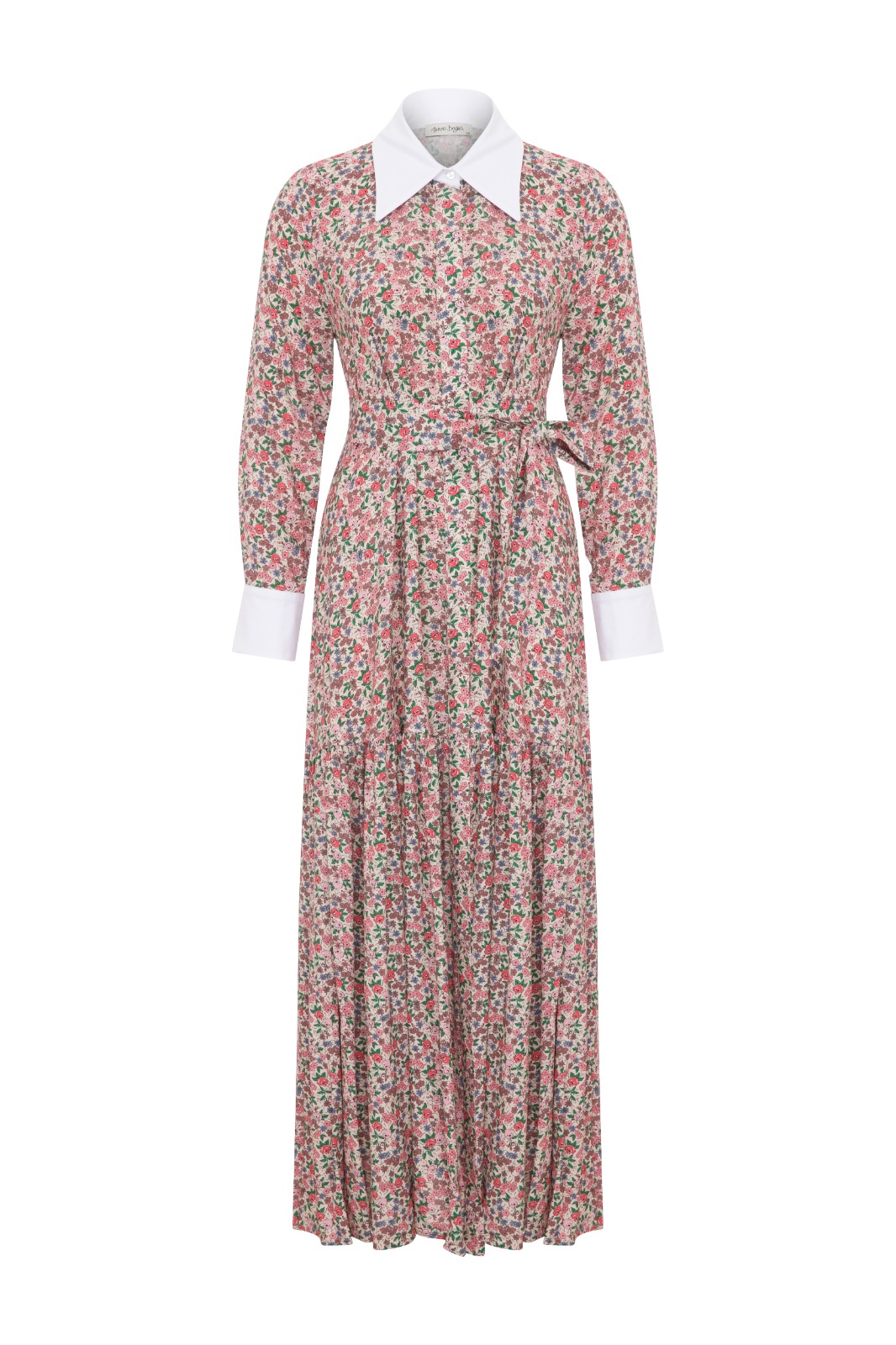 FLORA Floral Patterned Maxi Dress